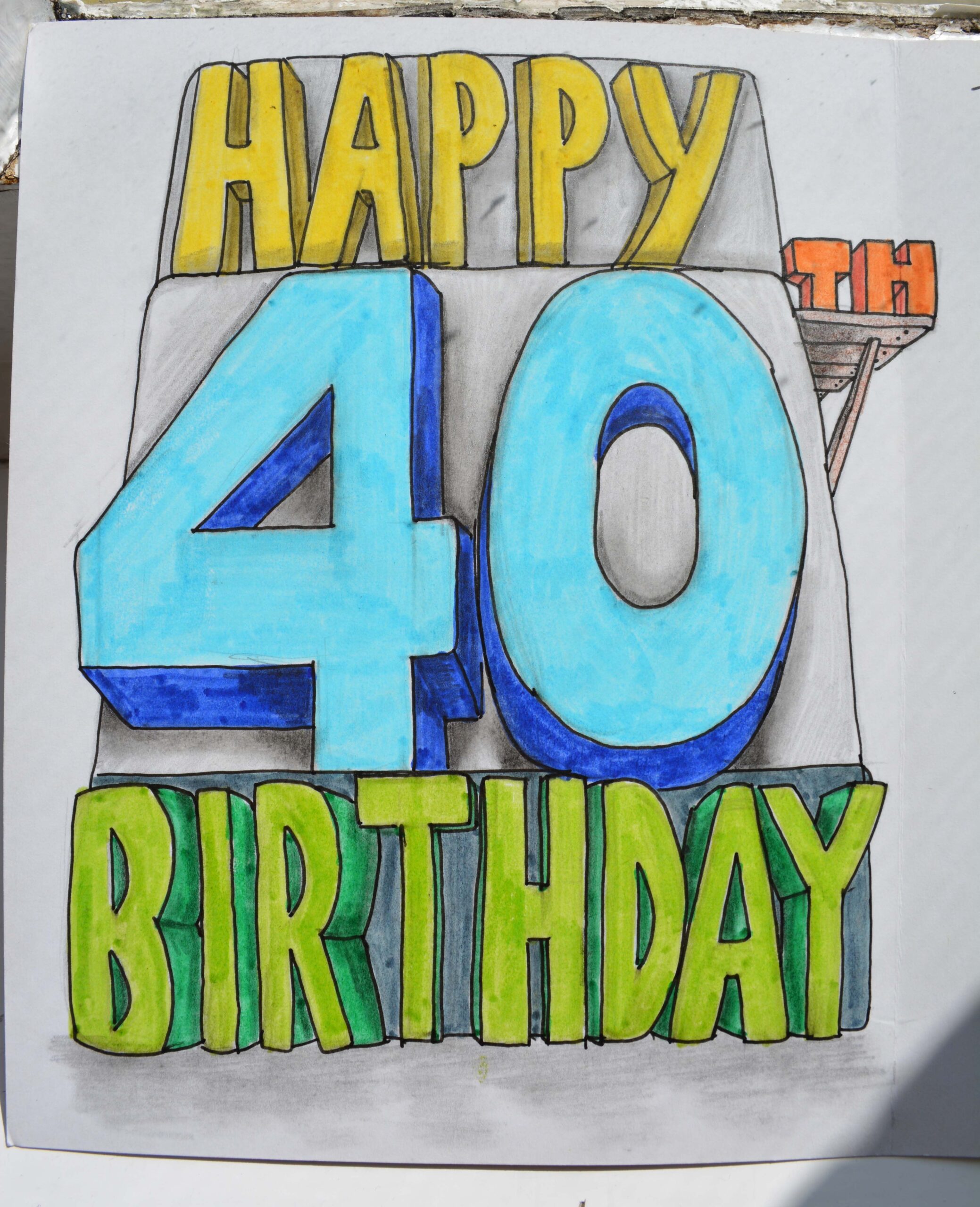 Printable 40th Birthday Card Printable Free Templates