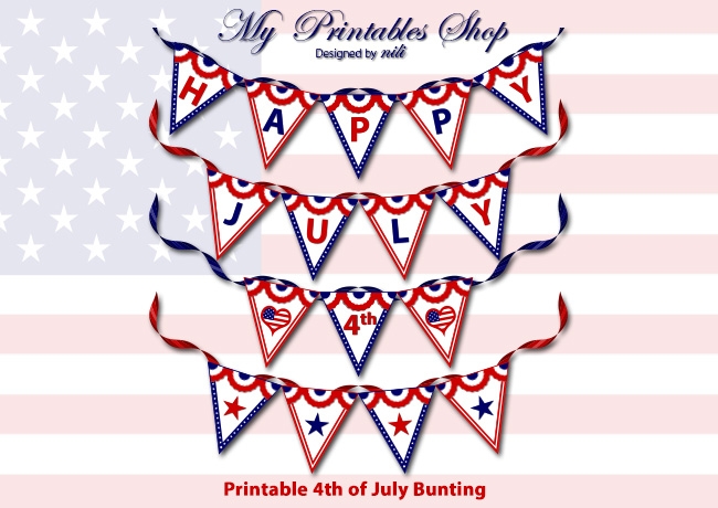Printable 4th Of July Cards