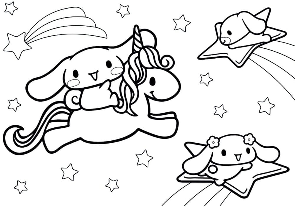 Printable A Cute Cinnamoroll Coloring Page Free Download And Print