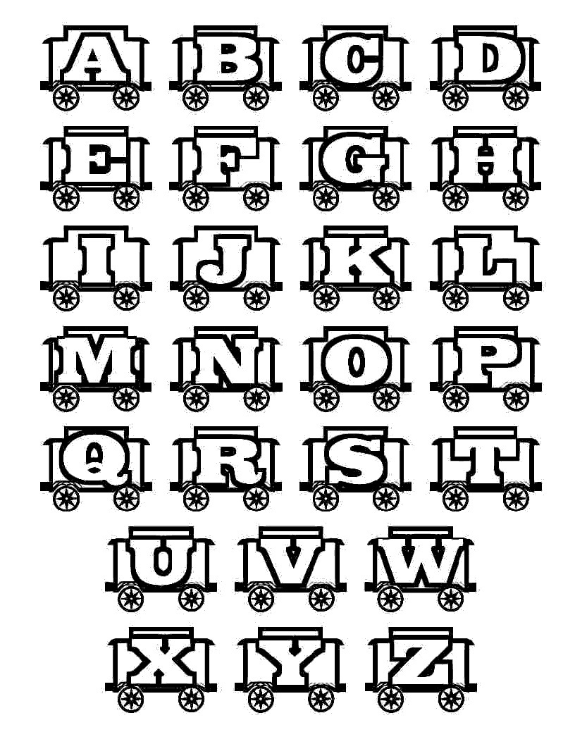 Printable Abc Coloring Pages