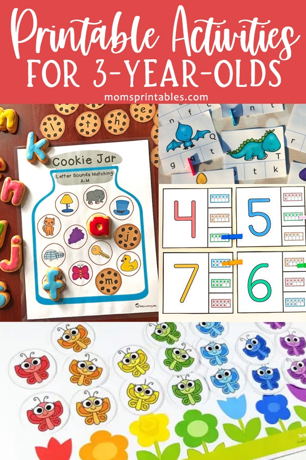 Printable Activities For 3 year olds Moms Printables Worksheets Library