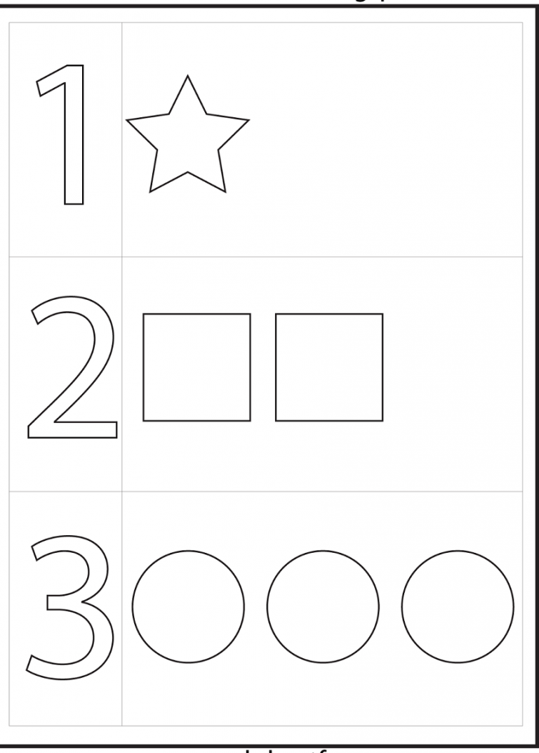 Printable Activities For 4 Year Olds