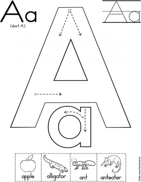 Printable Alphabet Worksheets For 2 Year Olds
