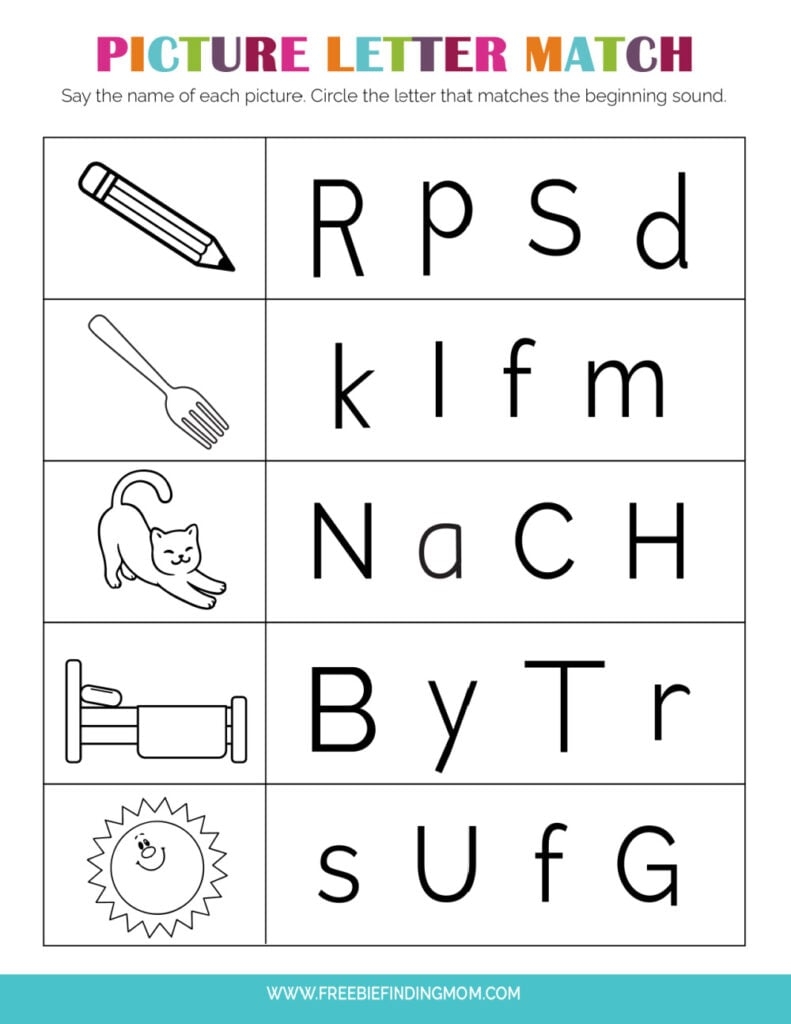 printable activities for kindergarten pdf