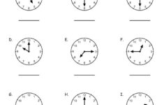 Printable Analog Clock Worksheets Learning How To Read Printable