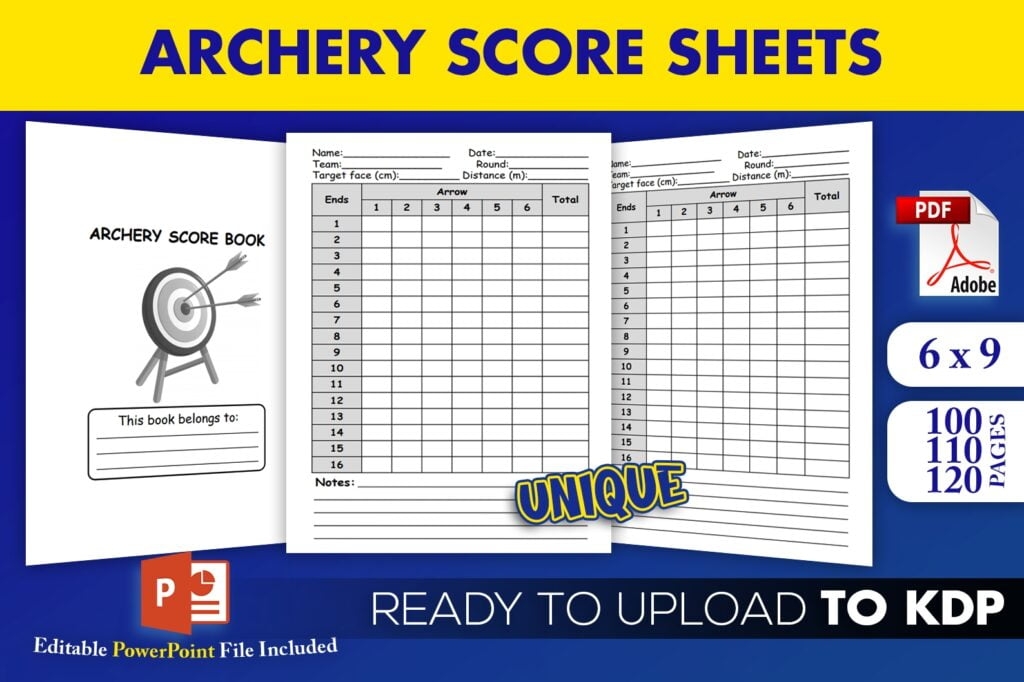 Printable Archery Score Cards Free Printable Templates