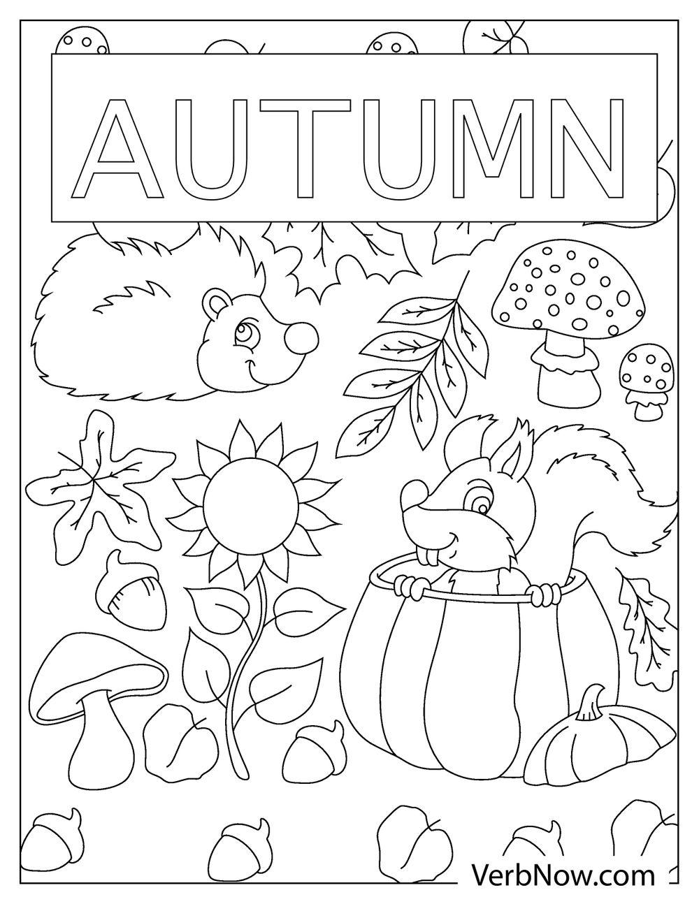 Printable Autumn Colouring Printable Free Templates