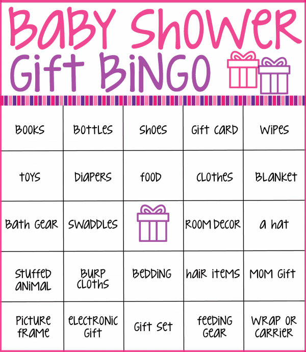 Printable Baby Bingo Cards