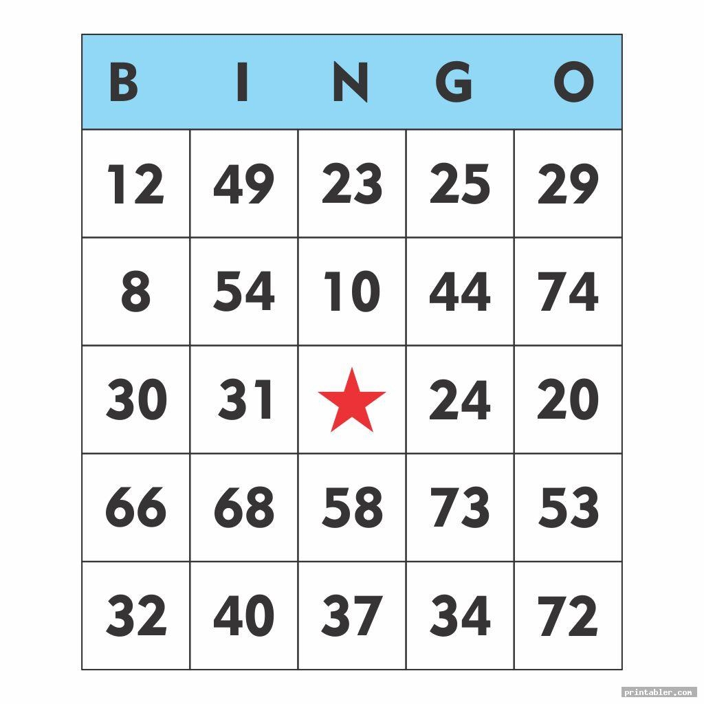 Printable Bingo Cards Numbers 1 75 Ndefast