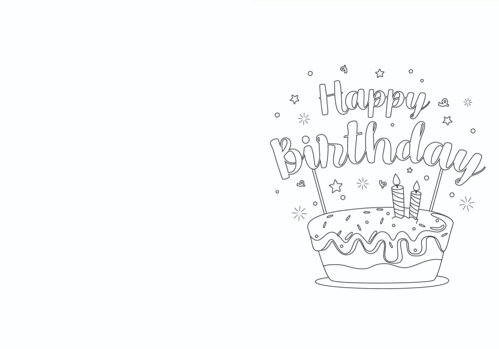 38 th happy birthday card printable coloring