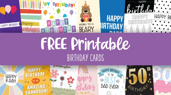 Printable Birthday Cards 110 FREE Birthday Cards Printabulls 
