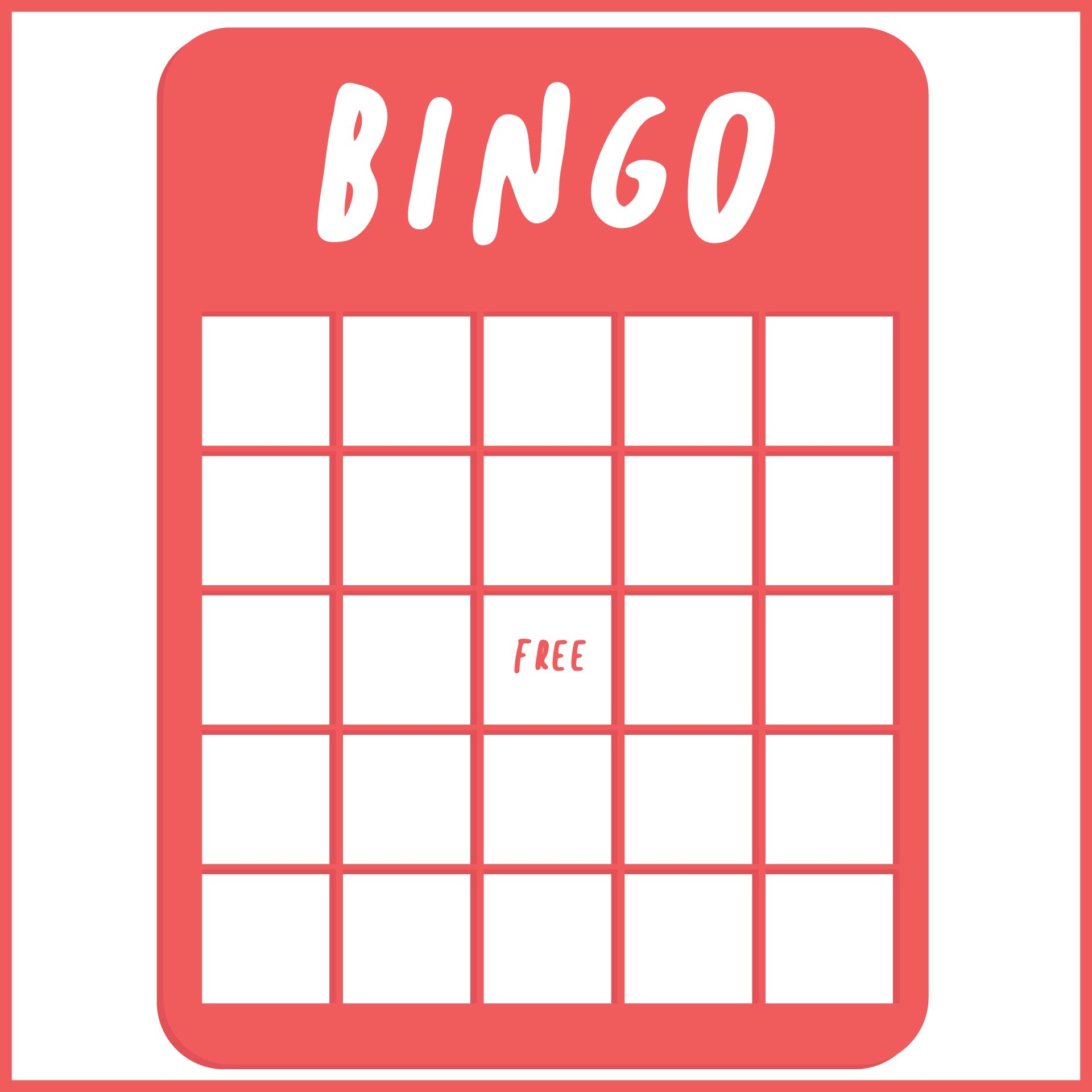 5x5 printable bingo cards