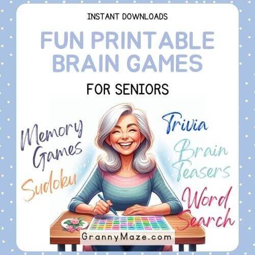Printable Brain Games For Seniors Print And Play Today Worksheets