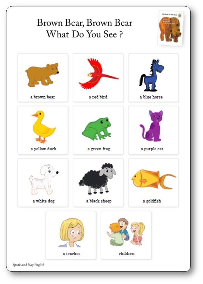 Printable Brown Bear Brown Bear Activities Pdf