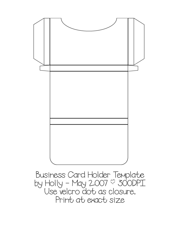 Printable Business Card Holder Template Printable Templates