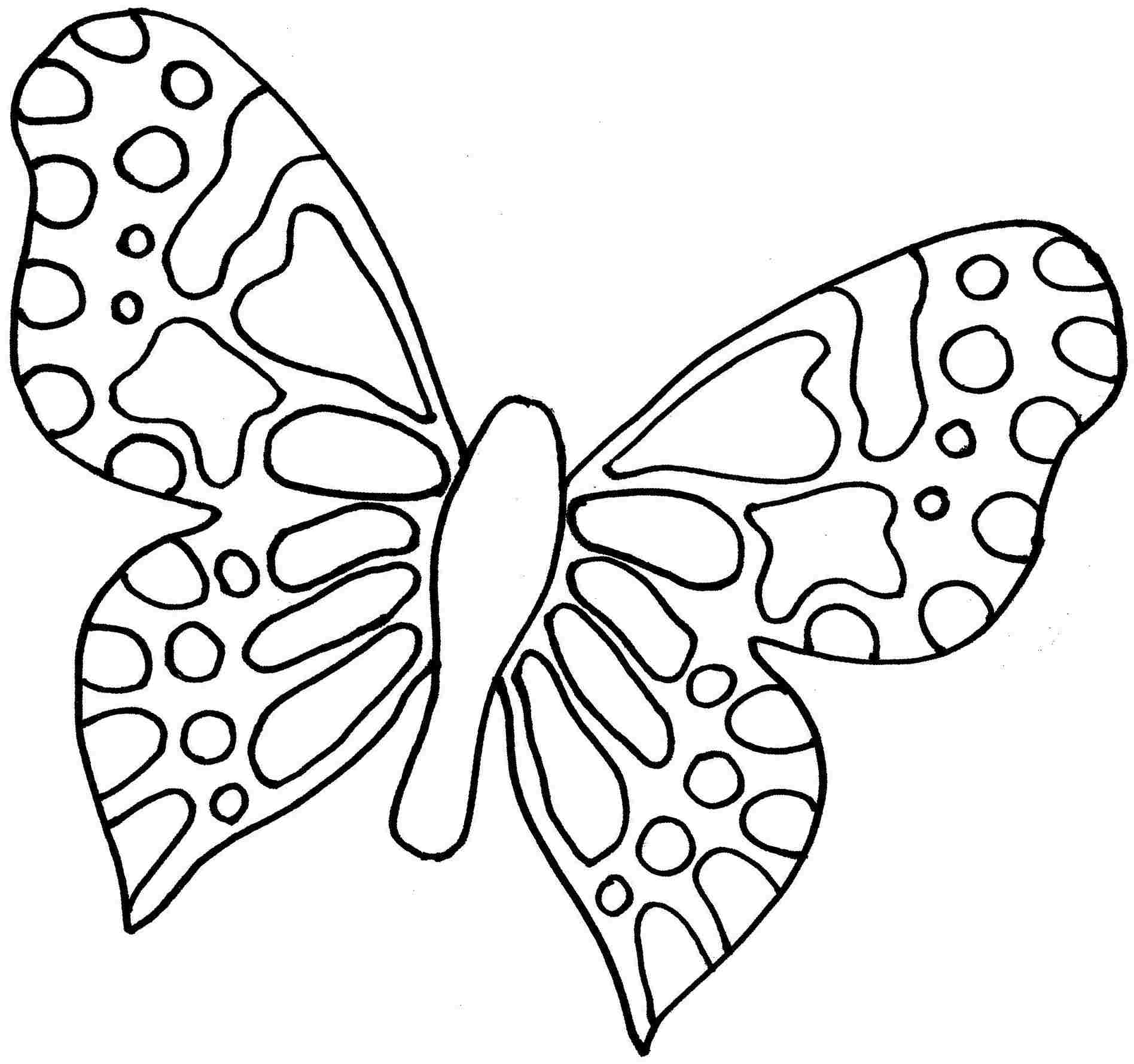 Printable Butterfly Coloring Pages Kindergarten Team Coloring