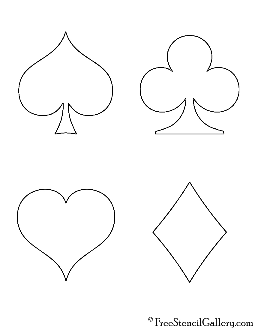 Printable Card Suits Printable Cards