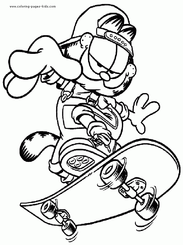 Printable Cartoon Characters Coloring Pages
