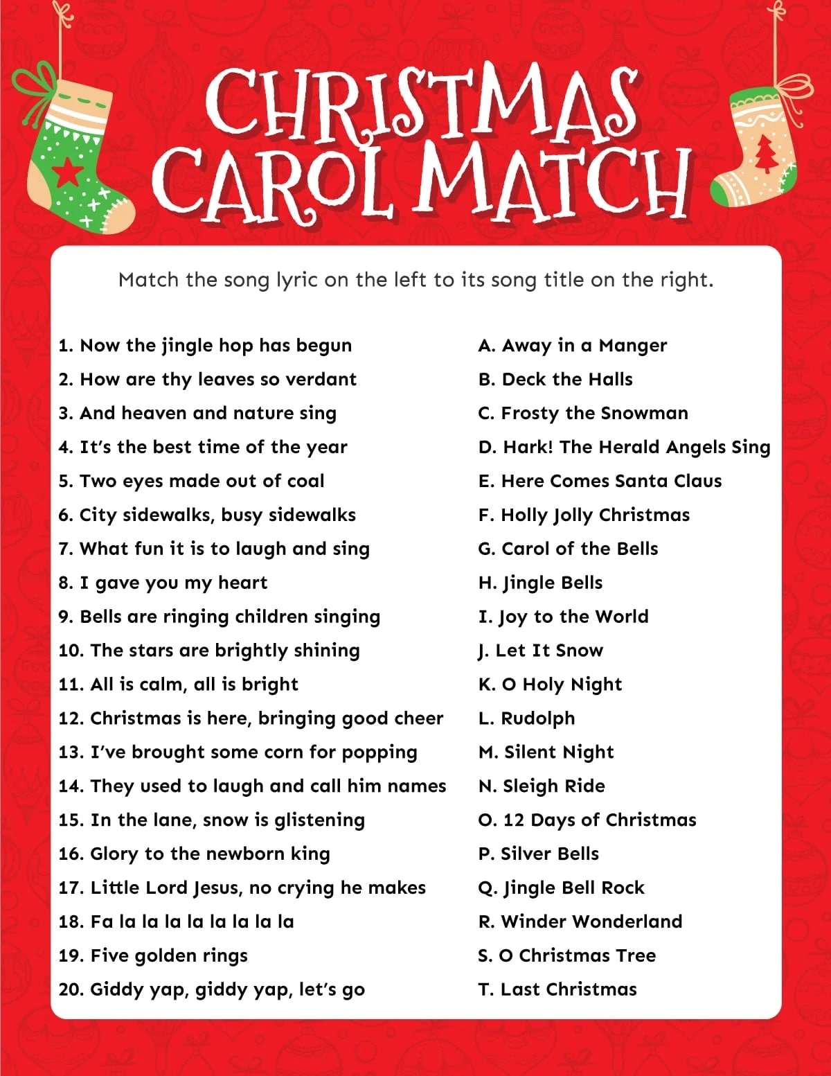 Printable Christmas Games For Seniors Printable JD