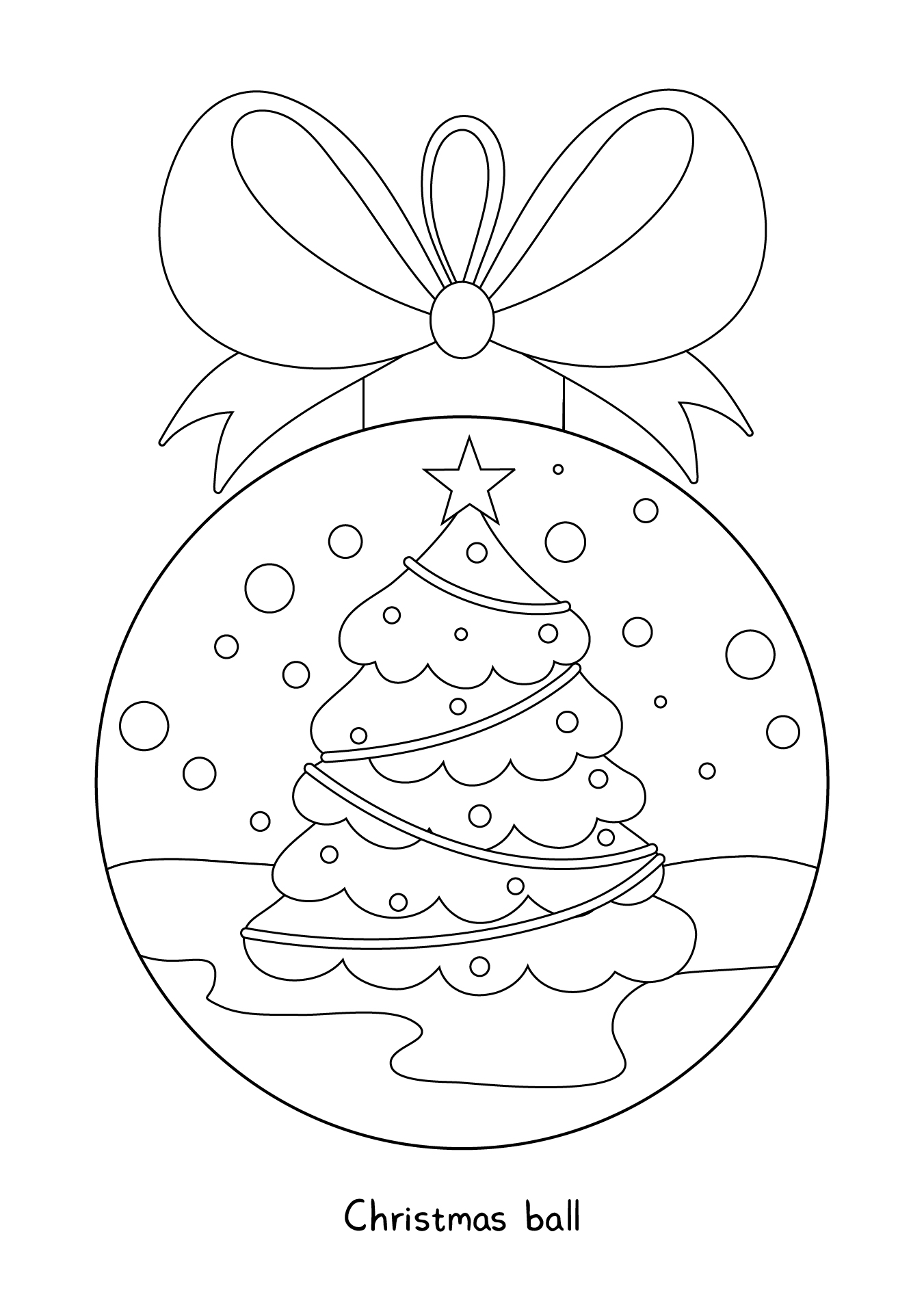 Printable Christmas Ornaments Coloring Pages Printable World Holiday 