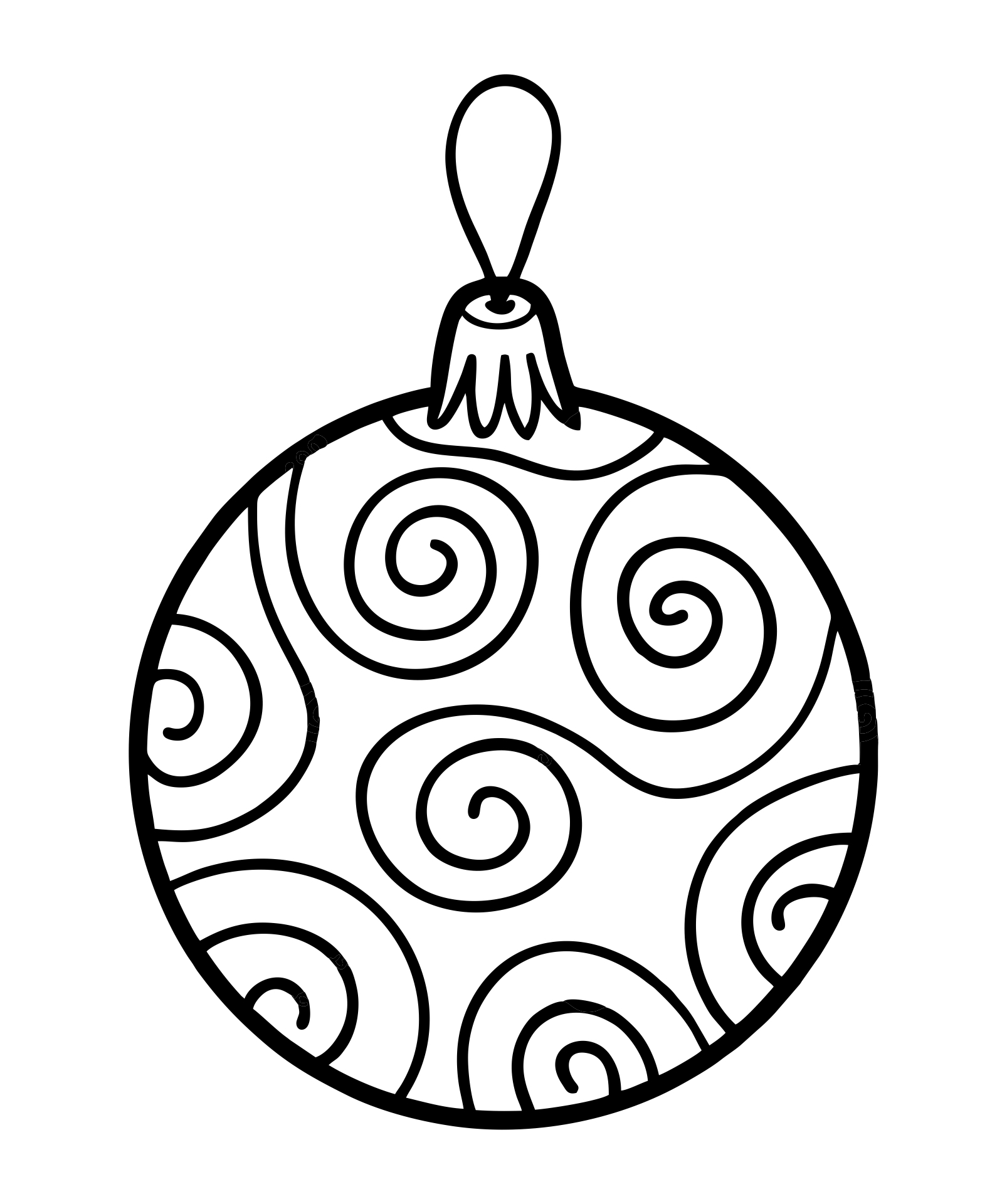 free printable coloring pages christmas ornaments
