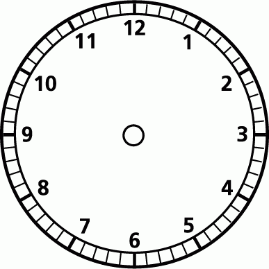 Printable Clock Face Without Hands ClipArt Best