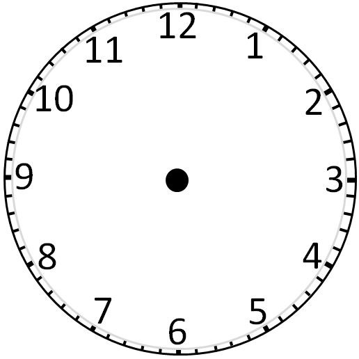 Printable Clock Face Without Hands Worksheet