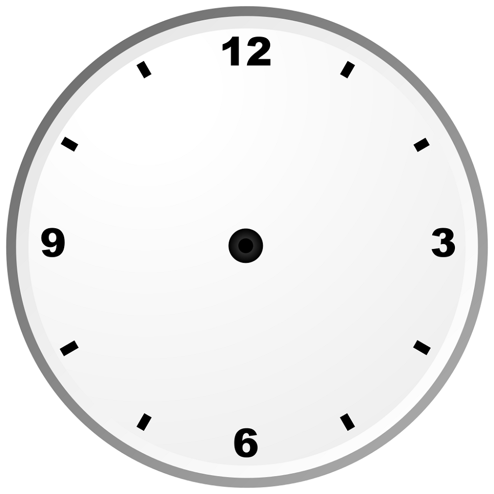 free printable clock face without hands worksheet