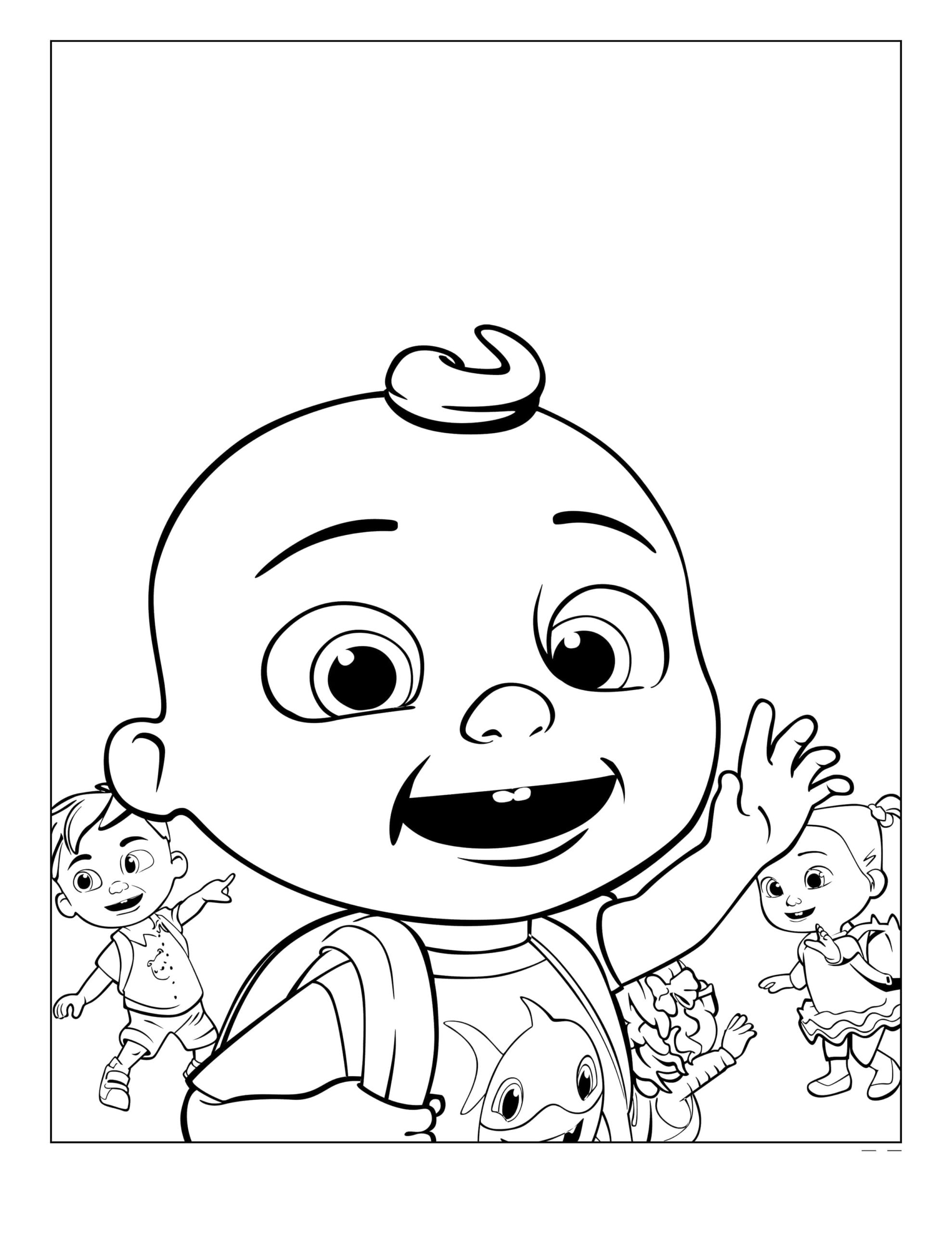 Printable Cocomelon Coloring Pages Pdf Coloringfolder