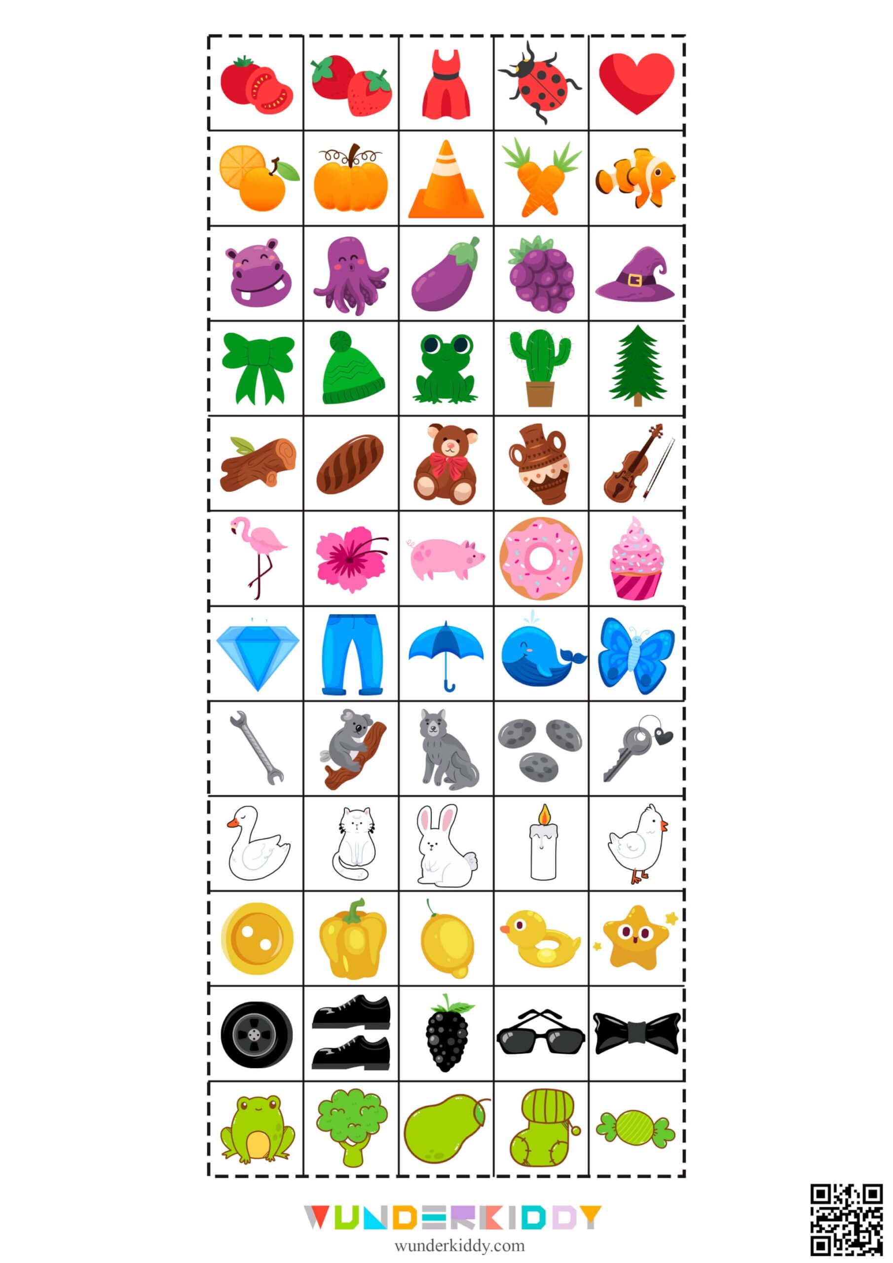 printable copy the color worksheet