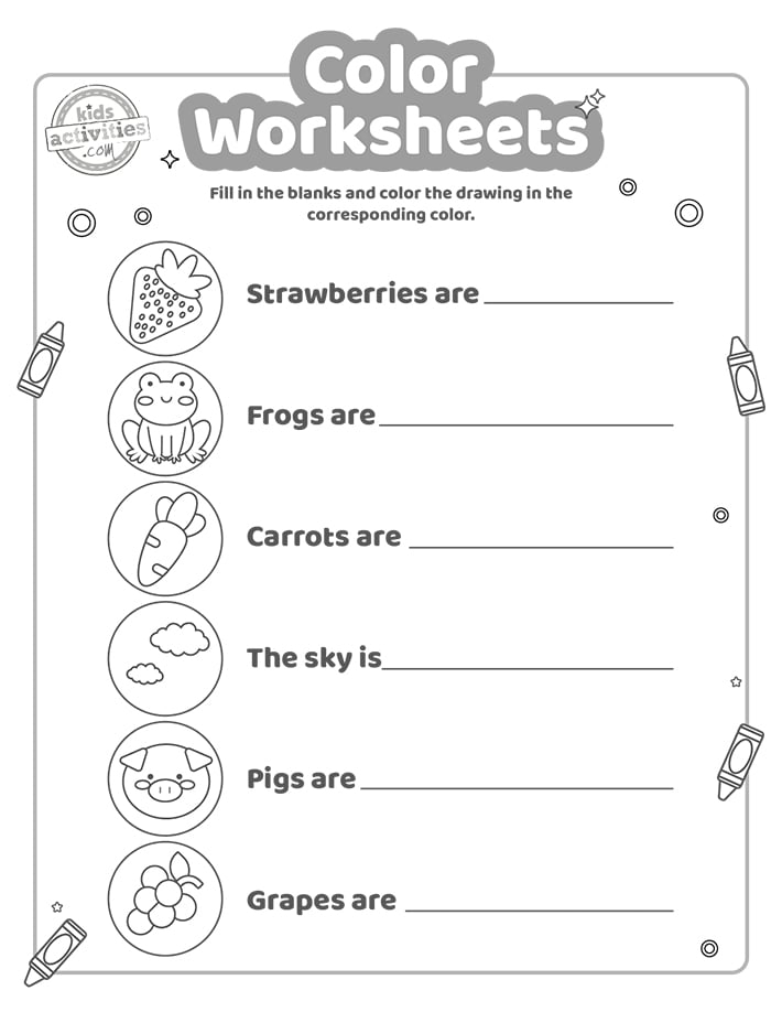 Printable Color Worksheets