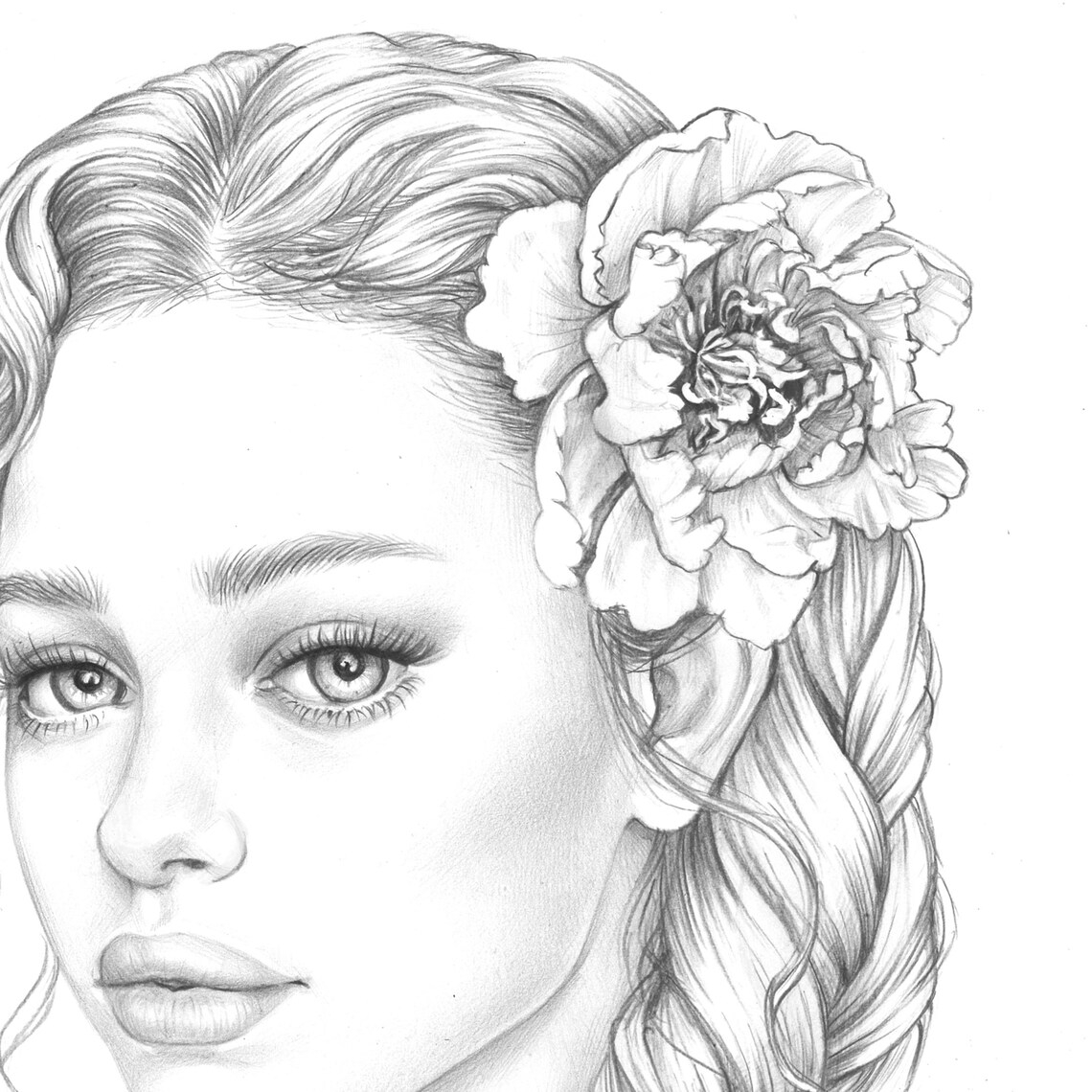 Printable Coloring Page Girl Portrait And Clothes Coloring Pages Riset