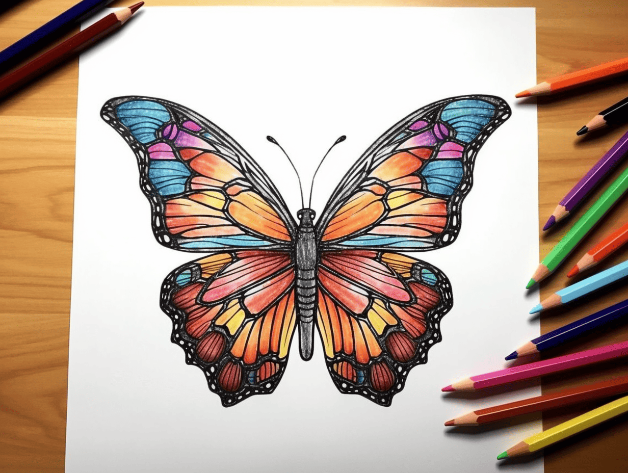 printable pictures of butterflies to color