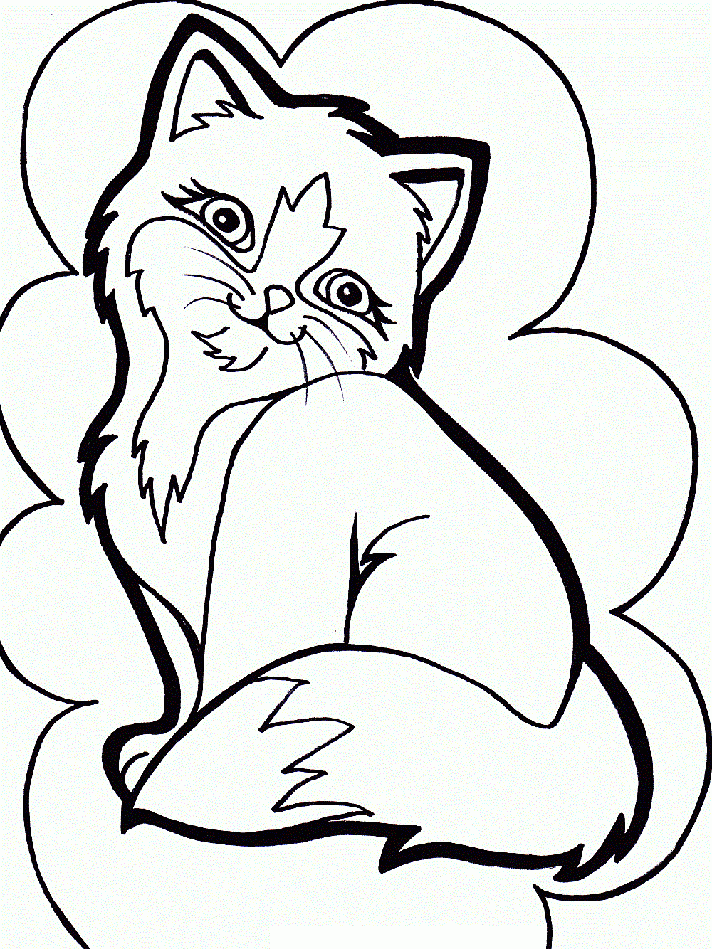 Printable Coloring Pages Of Kittens Printable World Holiday