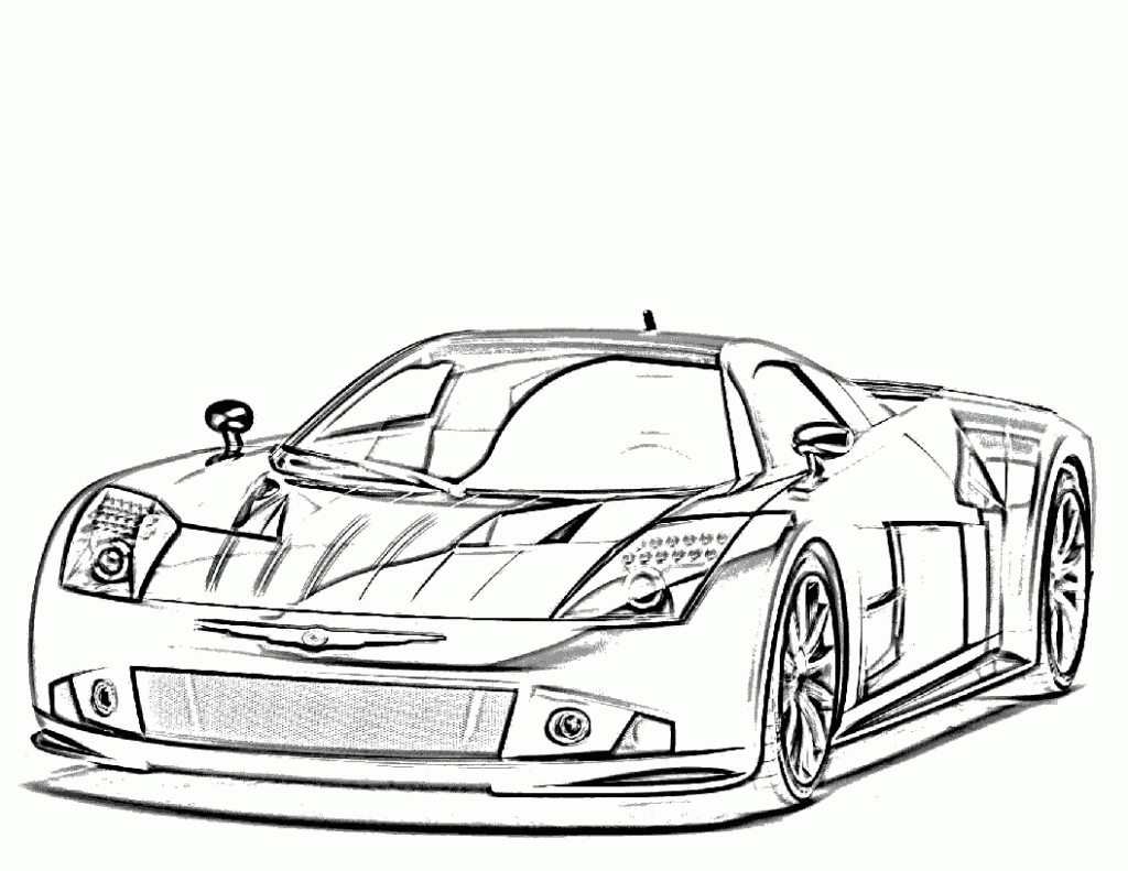 Printable Coloring Pages Race Cars