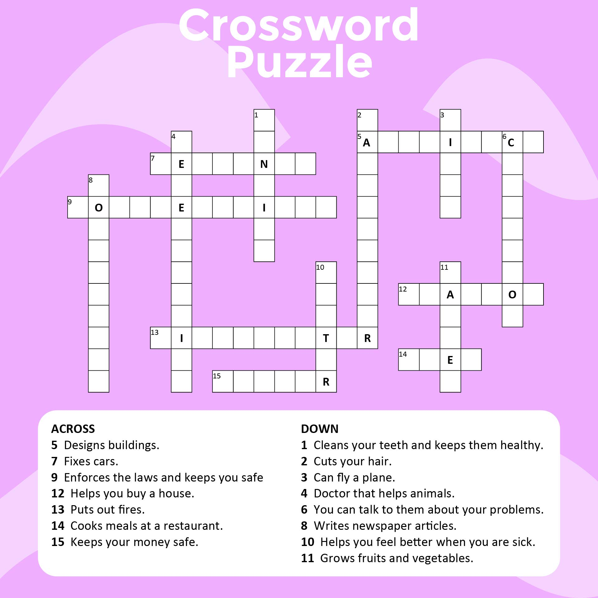 crossword puzzles free printable