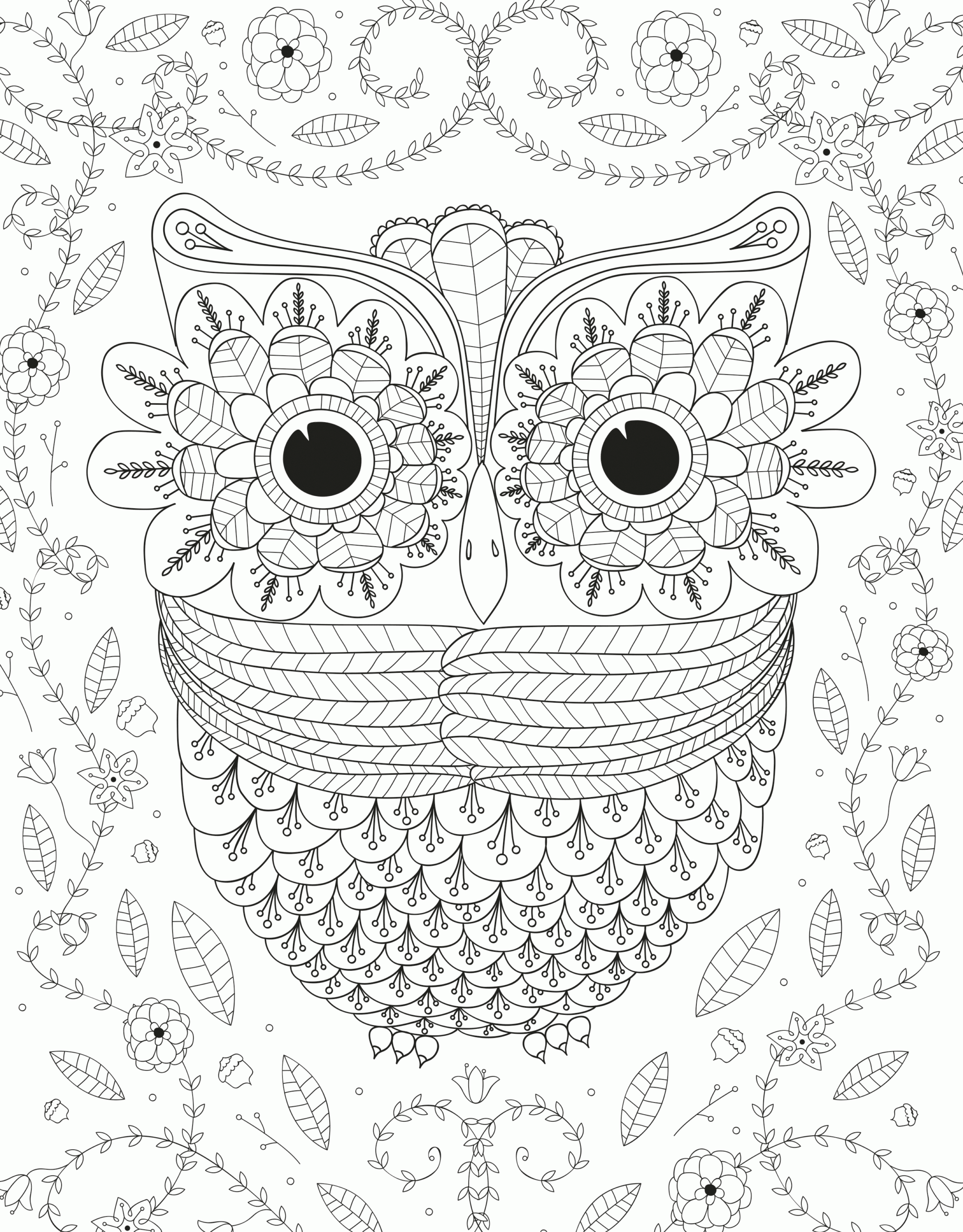 printable coloring pages for girls hard