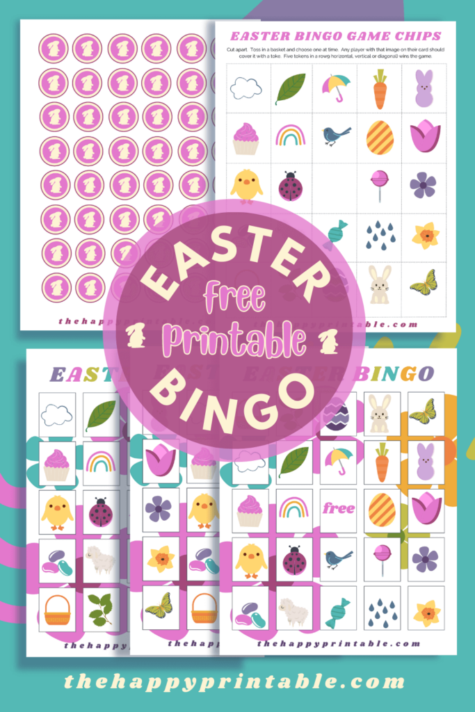 Printable Easter Bingo Game The Happy Printable