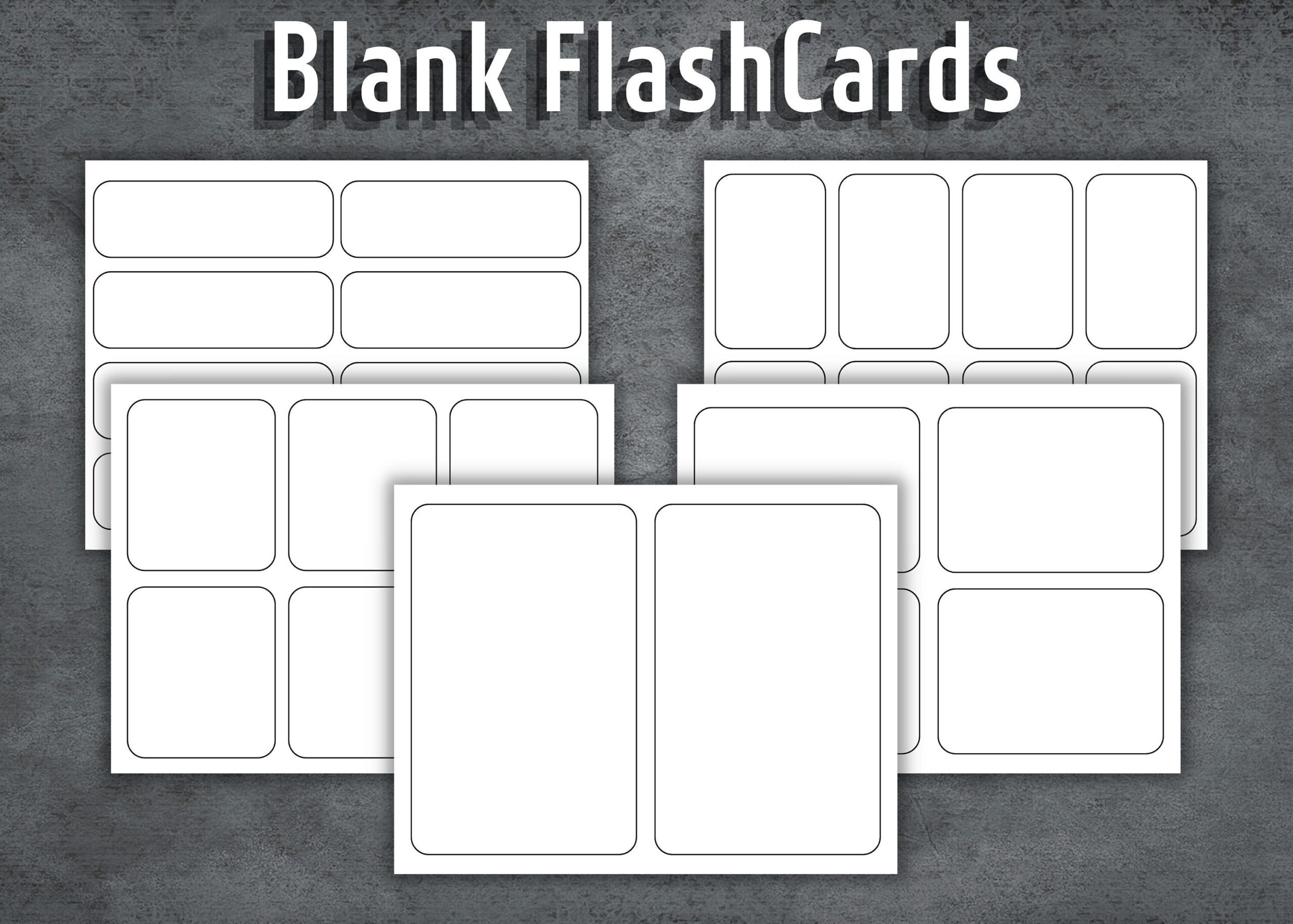 Printable Flashcards Flash Cards Template Blank Flash Cards School 