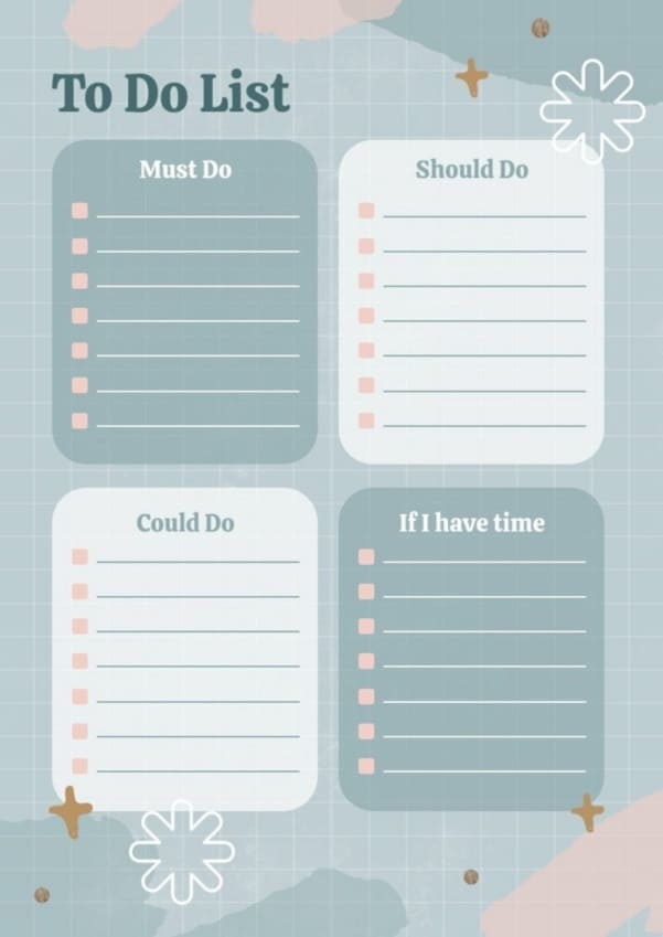 Printable Free Download To Do List Template Free Download And Print 