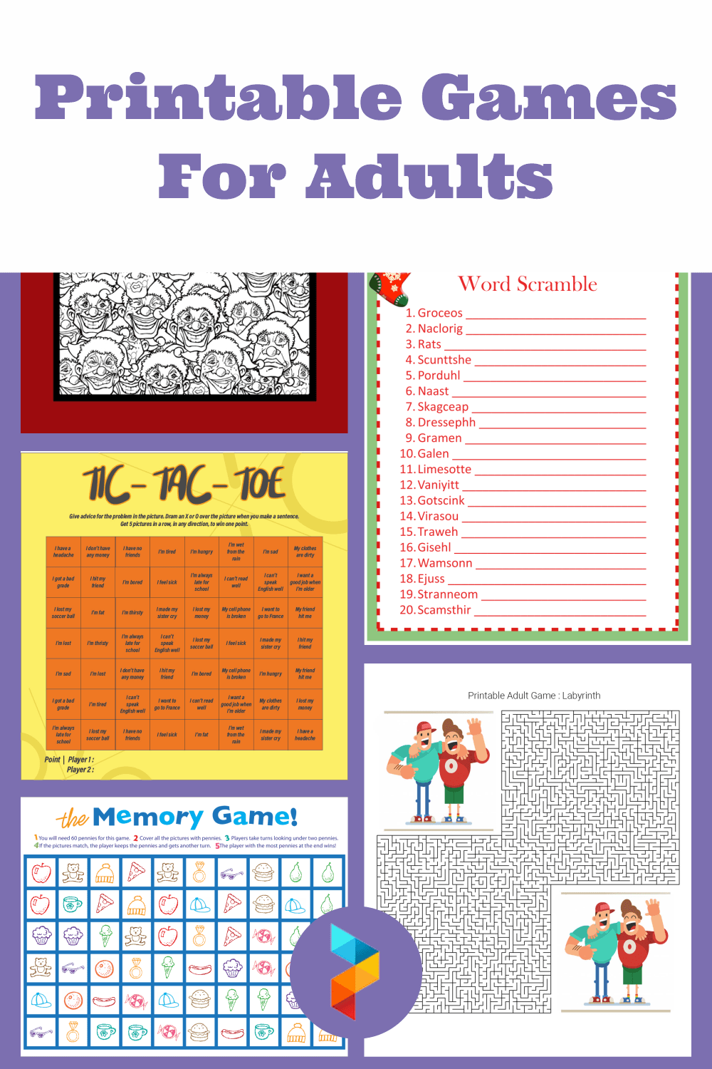 printable games for two people