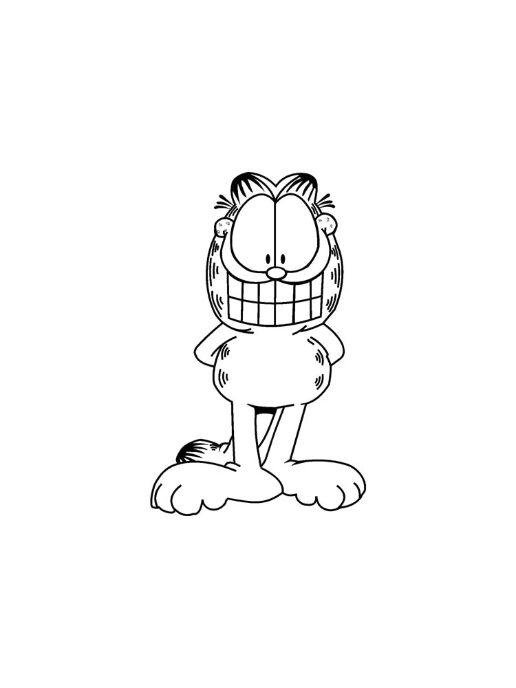 Printable Garfield Coloring Pages 6039 The Best Porn Website