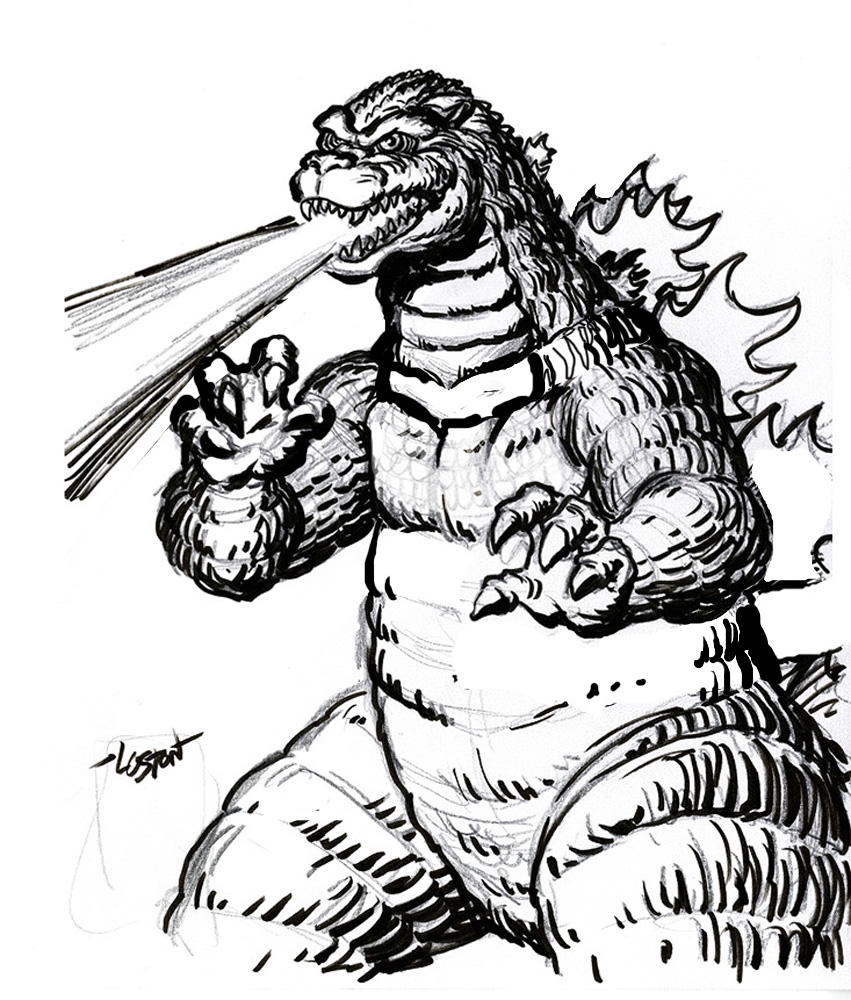 Printable Godzilla Coloring Pages