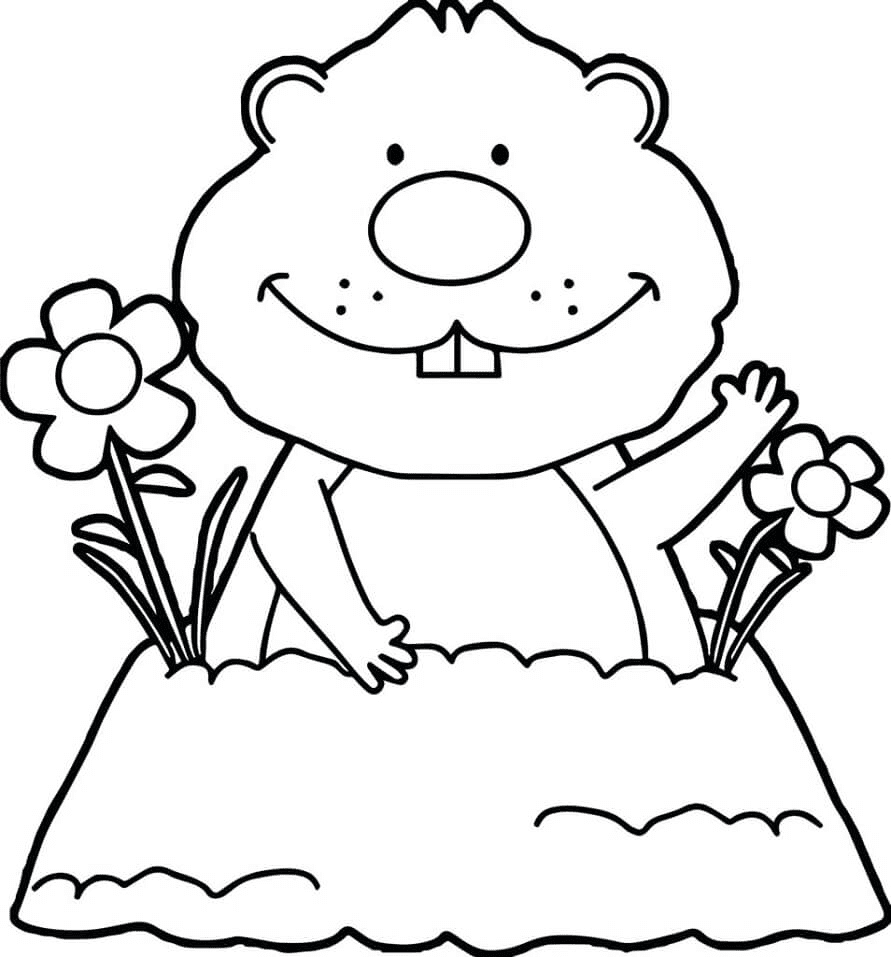 Printable Groundhog Day Coloring Page Free Printable Coloring Pages