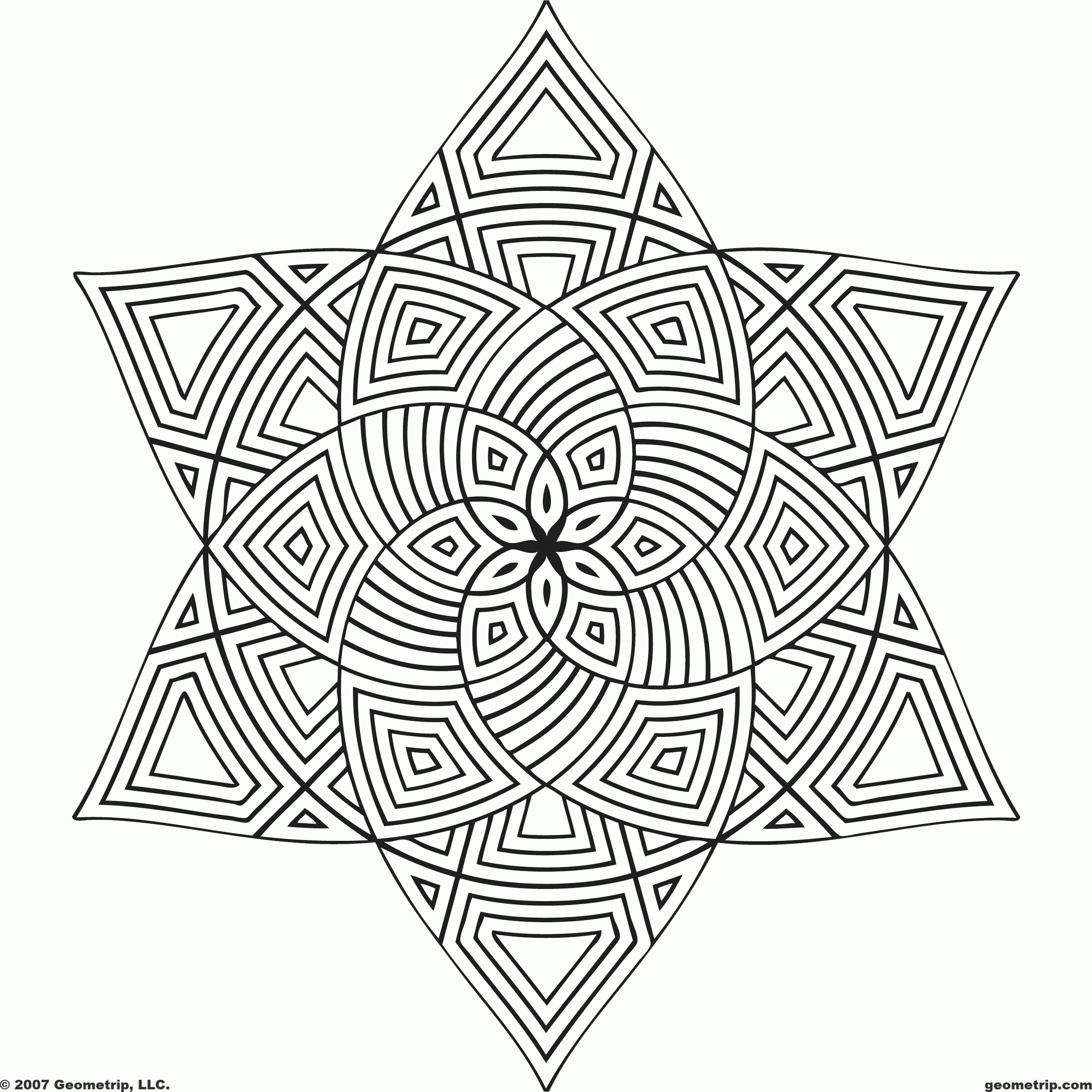 Printable Hard Pattern Coloring Pages Coloring Home