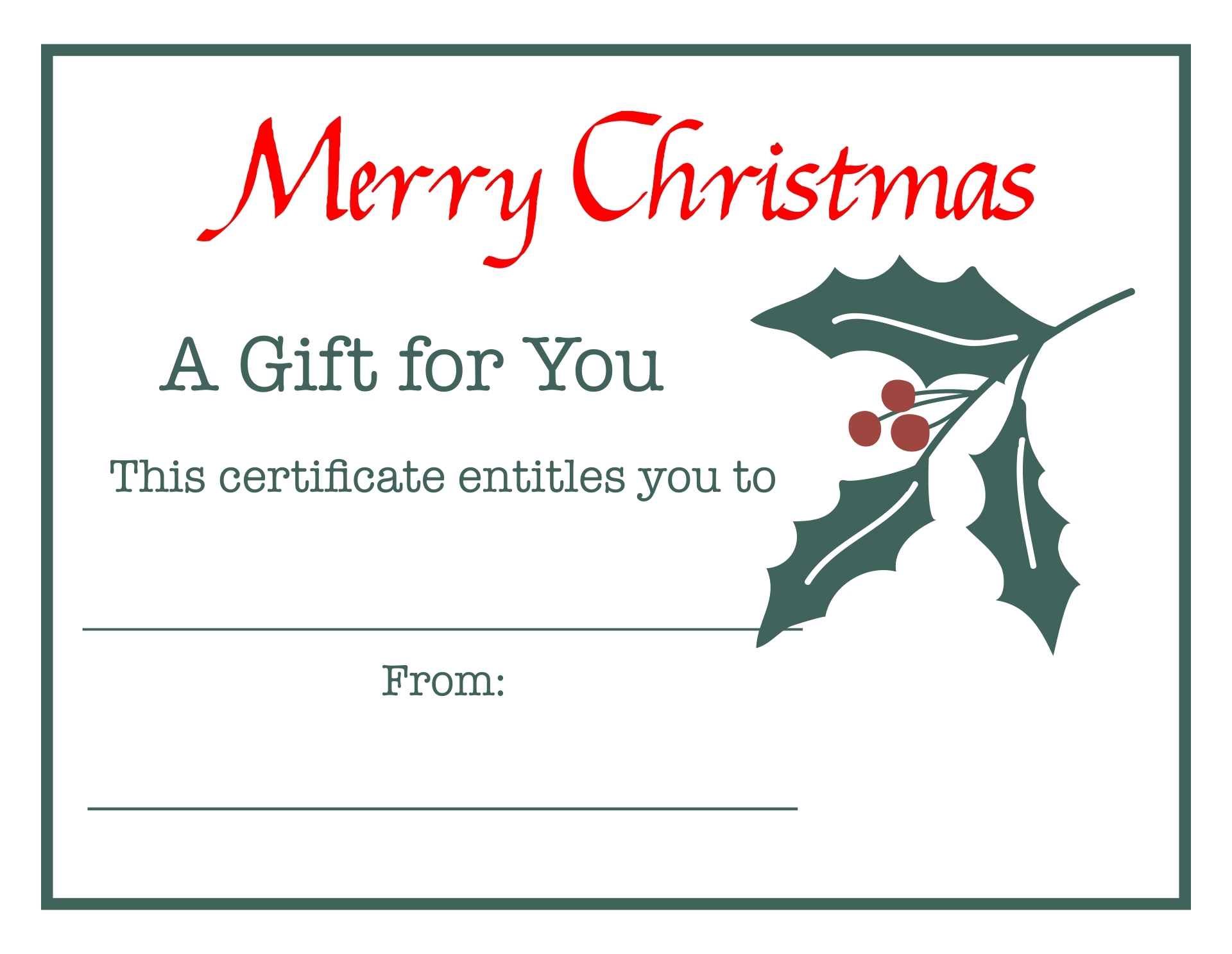 printable gift certificate template free download