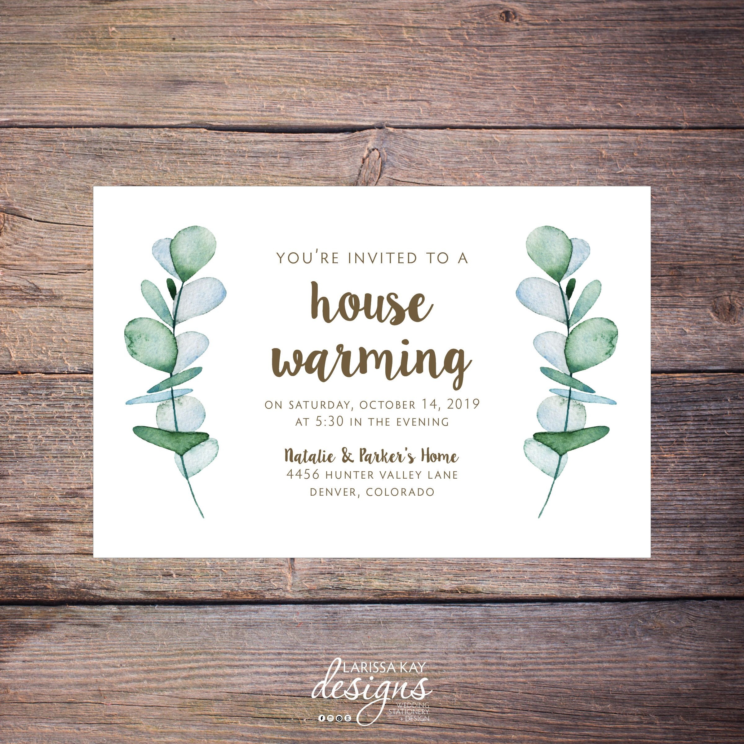 Printable House Warming Invitation