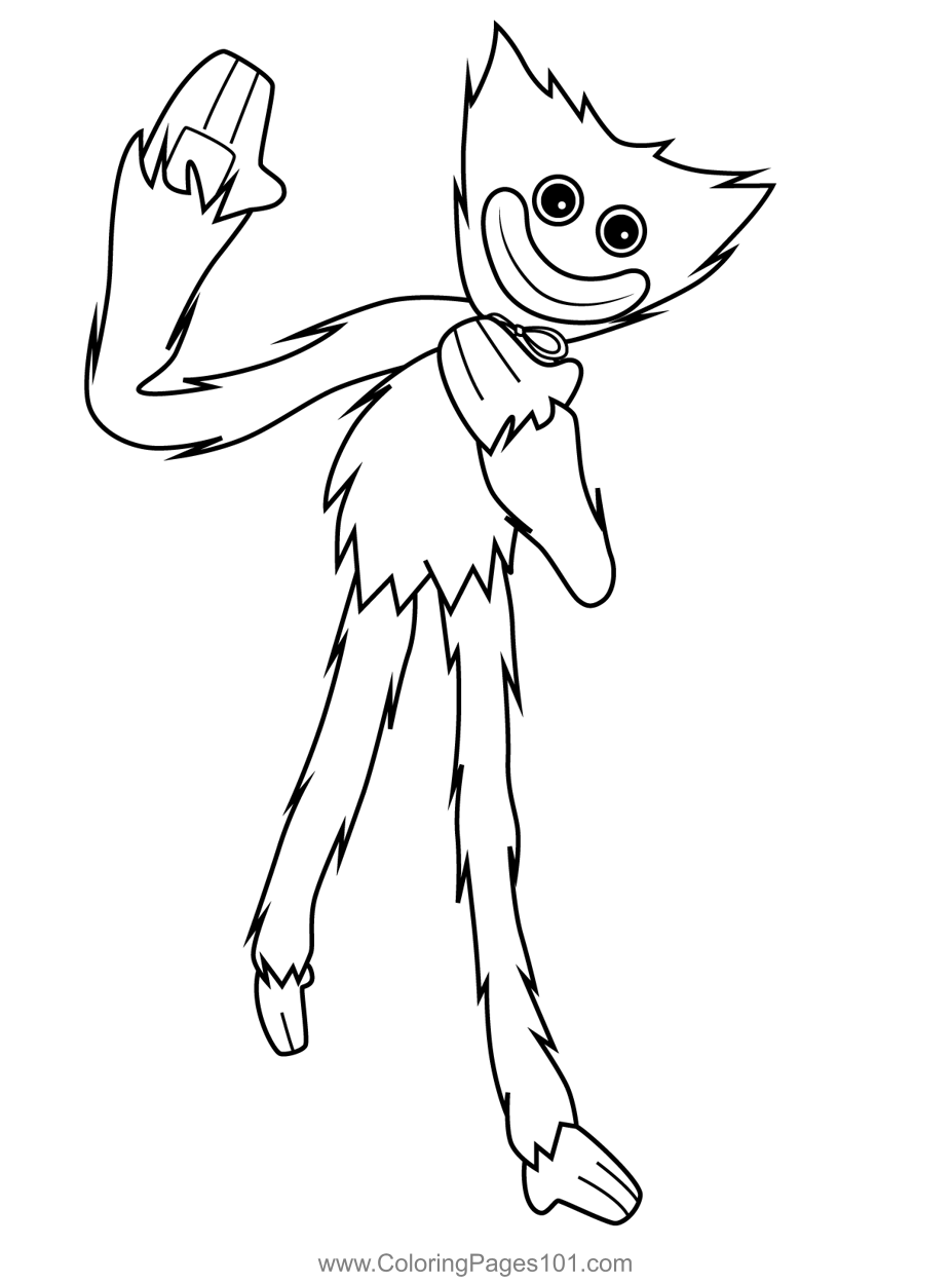 huggy wuggy pictures to color printable
