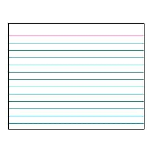 Printable Index Cards 4X6