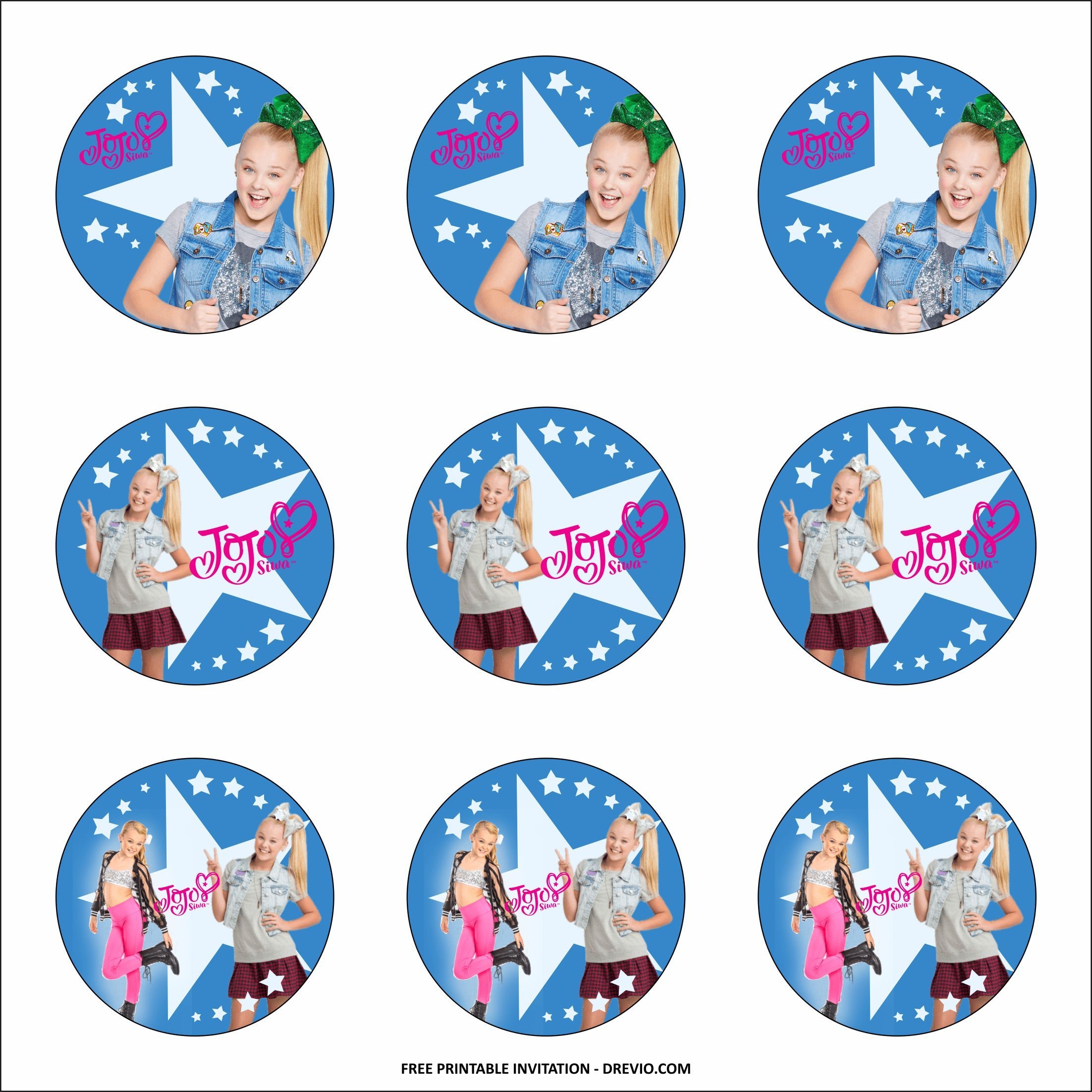 Printable Jojo Siwa Birthday Invitations Templates Free Printable